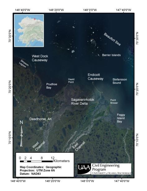 Impact of an Arctic Causeway on Hydrodynamics and Sedimentation (2010-2012)